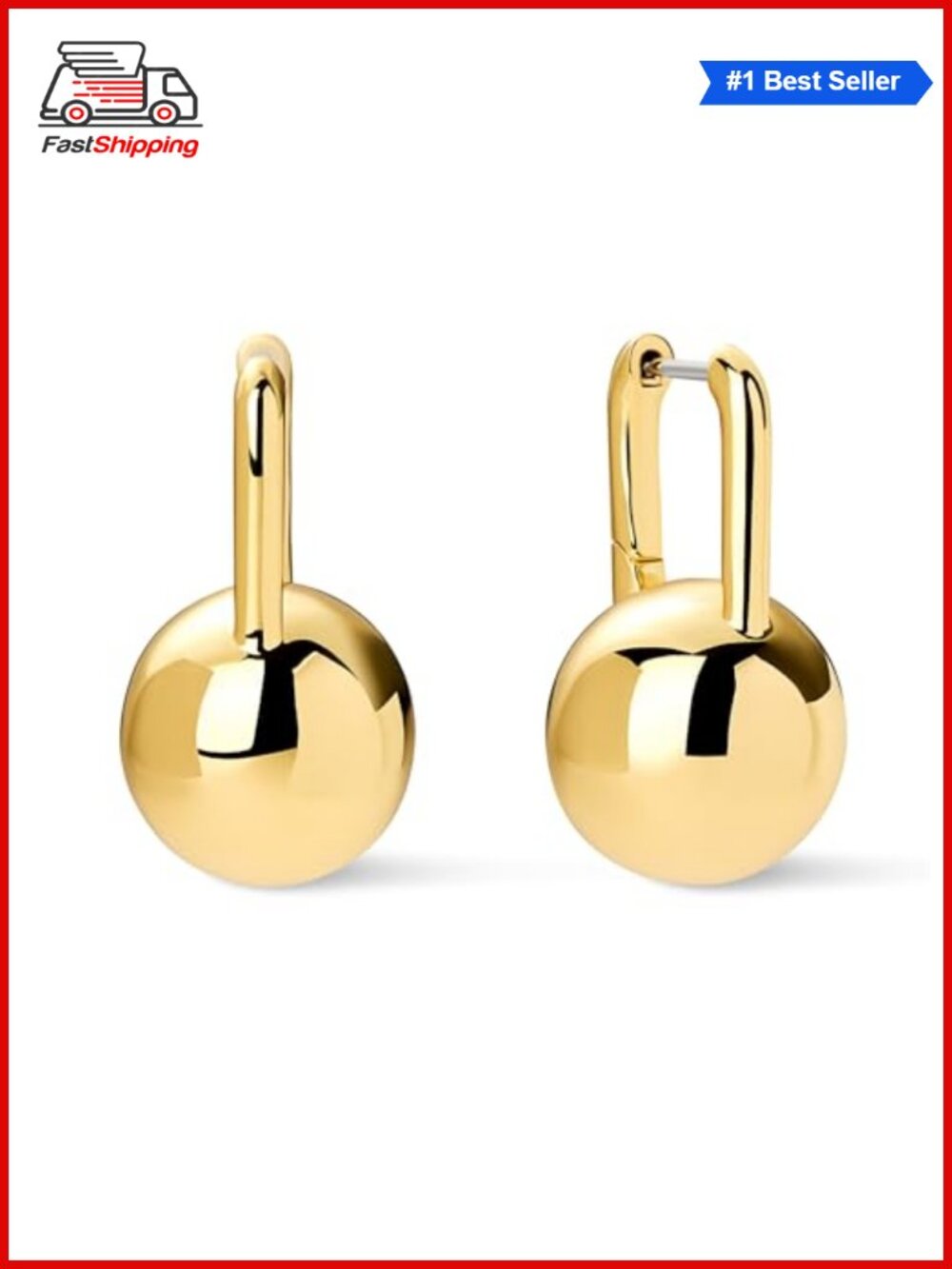 ✨Ana Luisa 14K Gold Plated Ball Drop Dangle Statement Earrings